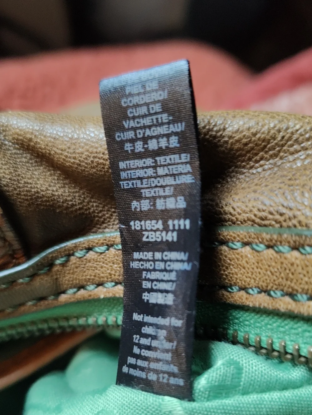 Fossil Mason Satchel Olive Green & Brown Y2k